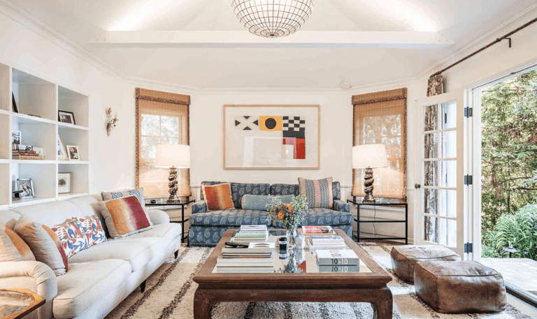 Living Room with Old and New Furniture